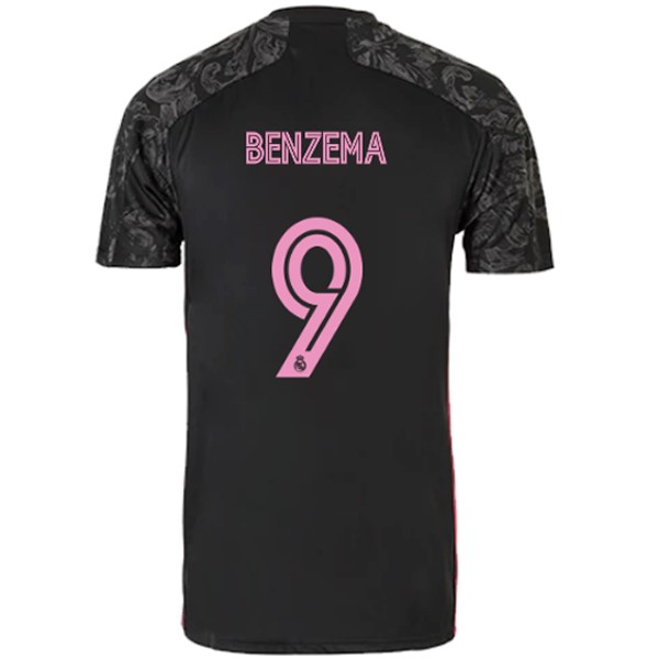 Maillot Football Real Madrid Third NO.9 Benzema 2020-21 Noir